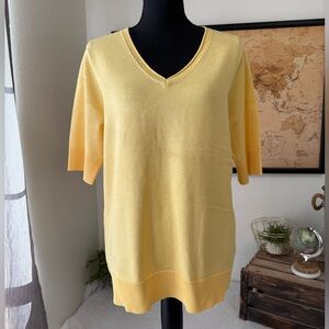 Melissa Paige Vneck short sleeve top size XL